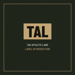 Tac Athlete Labs label in production